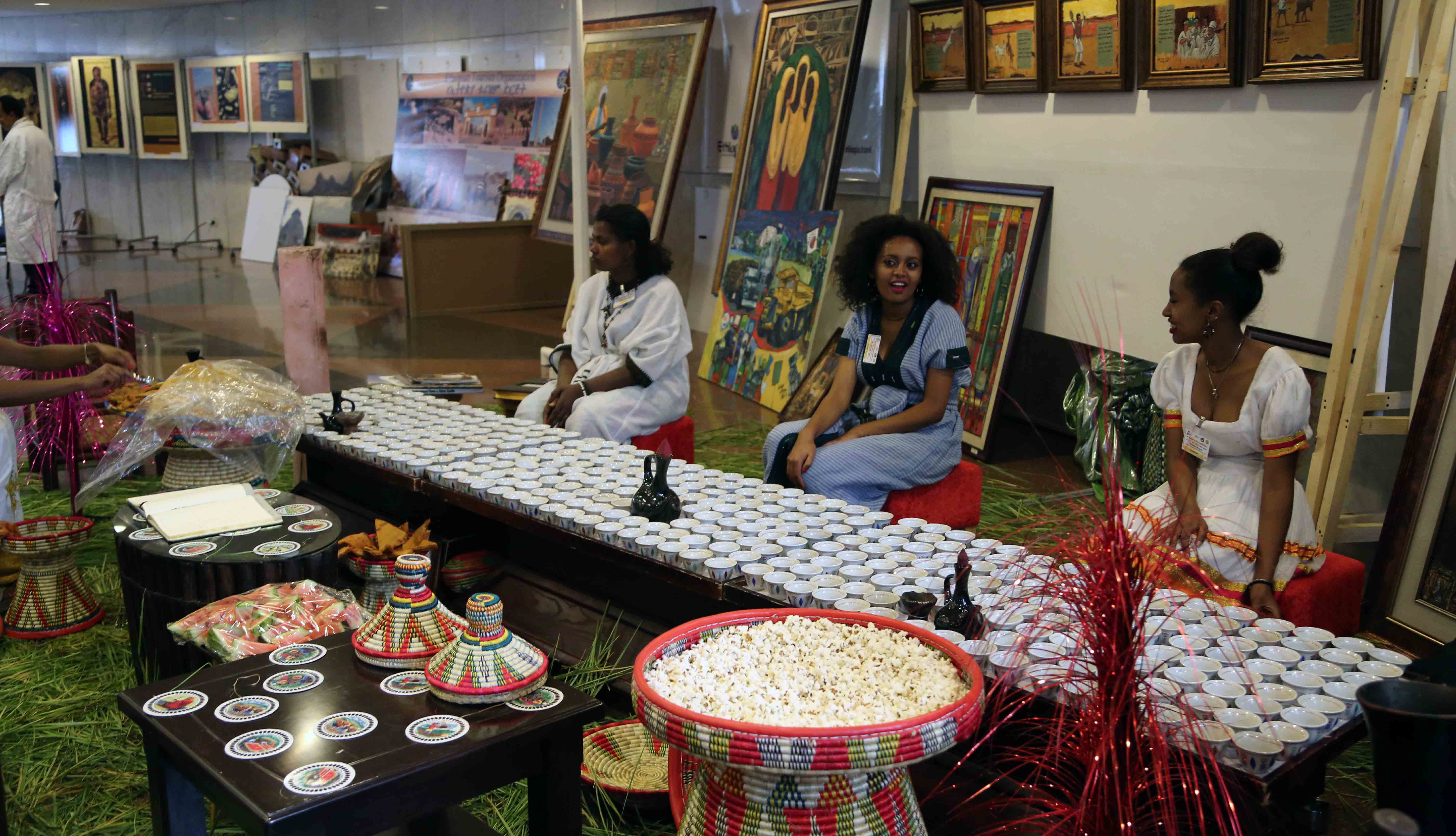Coffee ceremony at the Fourth World Coffee Conference held at United Nations Economic Commission for Africa