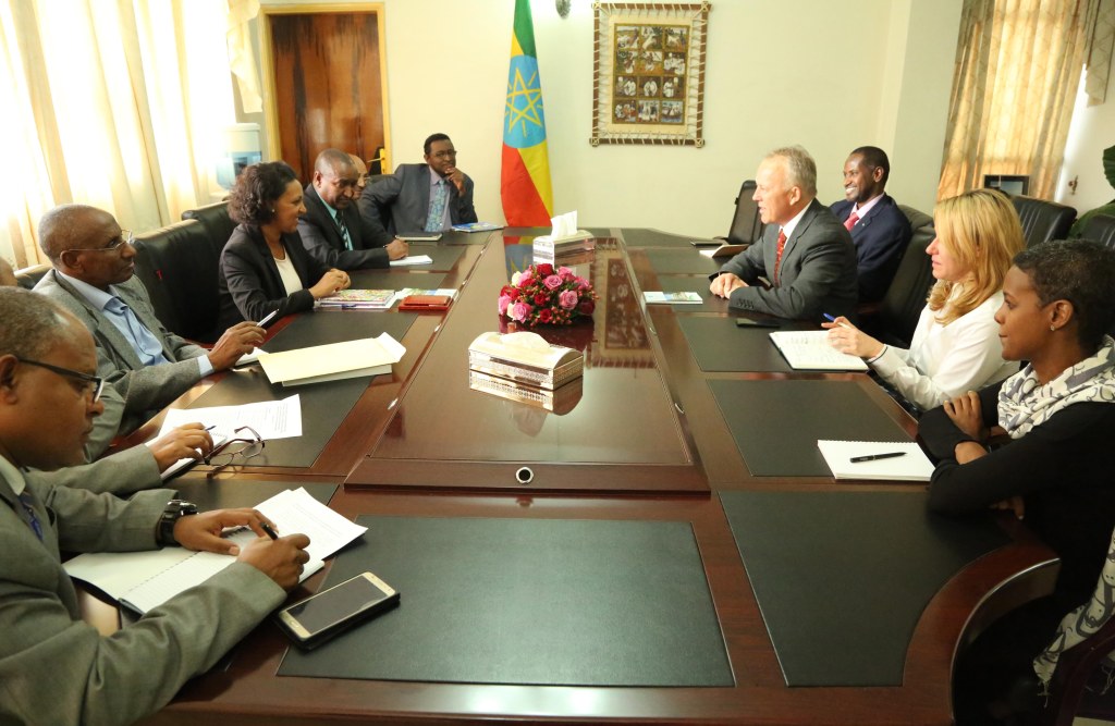 State Minister Hirut confers with UN Secretary-General Representative for Somalia.&nbsp;more: