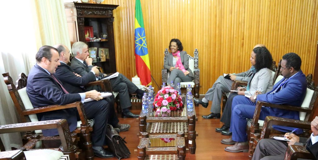 State Minister Hirut Zemene meets with Italian Special Envoy for the Horn of Africa, Luciano&nbsp;Pezzotti