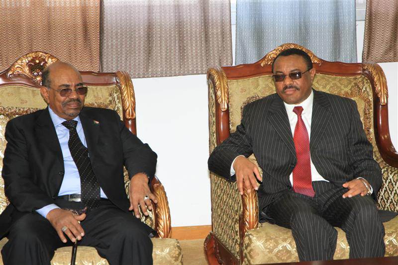 President Bashir arrives in Addis Ababa for working&nbsp;visit.