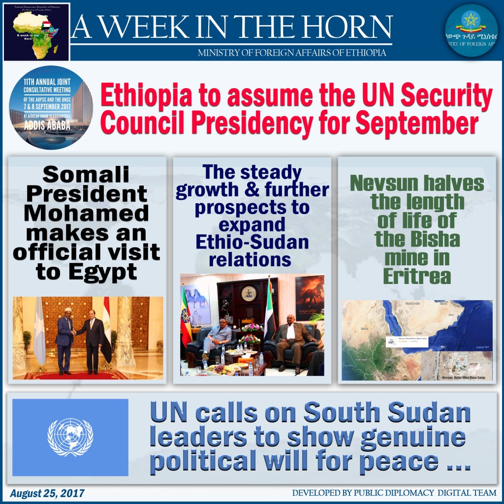 “A Week in the Horn” is just out.