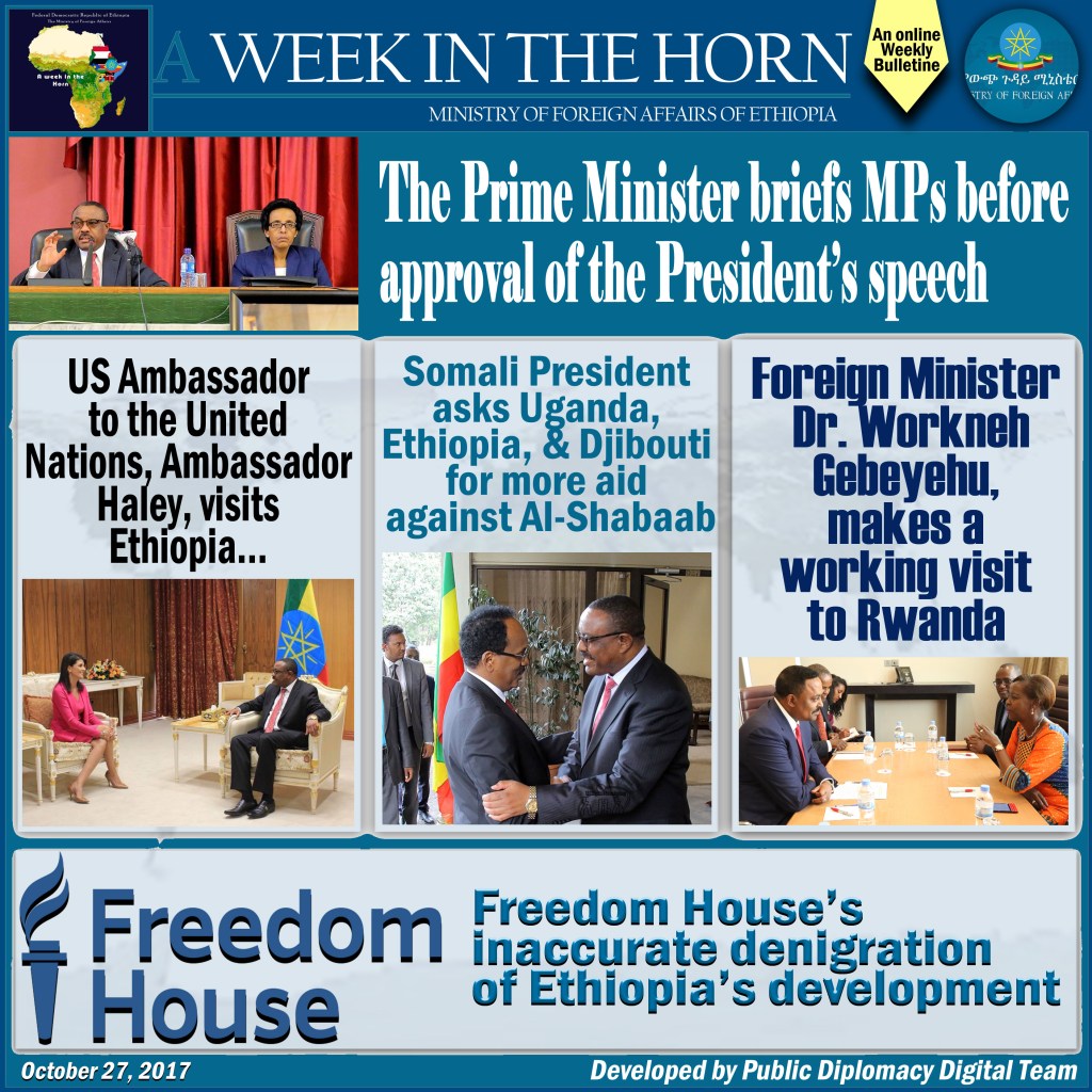 Our weekly online publication “A Week in the Horn” is&nbsp;out.